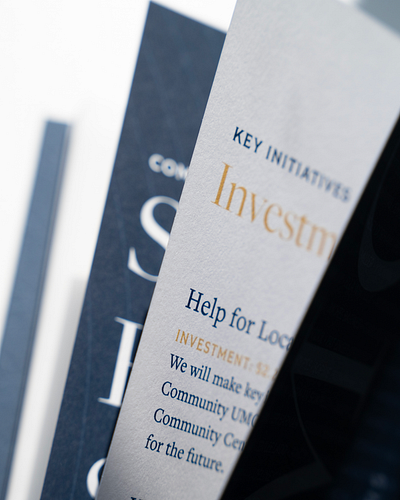 HPUMC Pitch Packet book graphic design luxury publication design typography