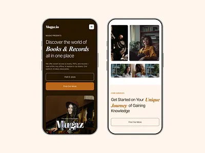 Mugaz - Mobile Site Design agency branding clean design illustration iphone landing page logo minimal mobile mobile design modern responsive ui ux web web header website