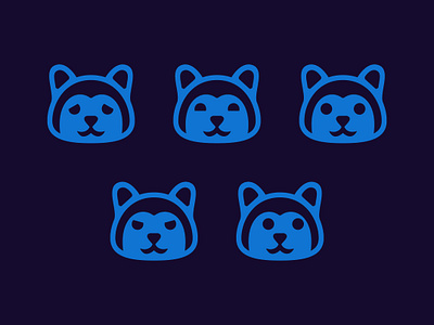 Akita - Branding Logo ai akita blue brand branding clean comic dog japanese logo mascot minimal teddy bear