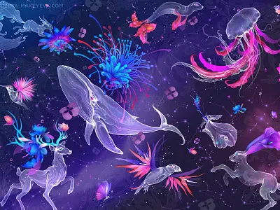 L’Oréal | Pureology | Key Visual 2d 2d art animalistic branding editorial illustration loréal package illustration product illustration pureology realistic san fransicso sfdesigner