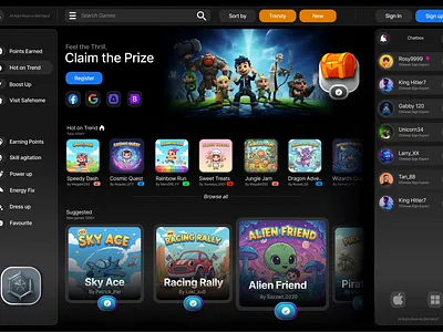 Gamology, Gaming UI Website Design figma gaming website ui ux