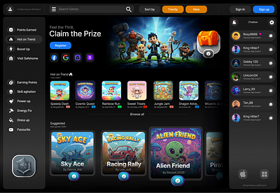 Gamology, Gaming UI Website Design figma gaming website ui ux