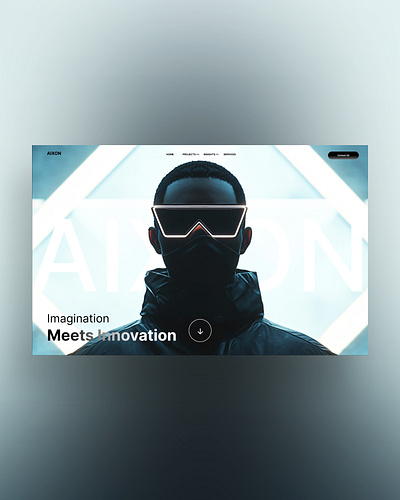 Aixion V2 Web Ui Landing Shot ai branding cyber cyberpunk design digital art graphic design illustration marketing photography tech ui ui design ux ux design web design