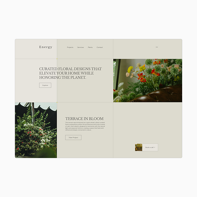 "Energy" Hero section design branding design graphic design hero se hero section ui ux web webdesign