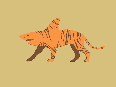 He's a Shiger animal illustration animals shark shiger tiger