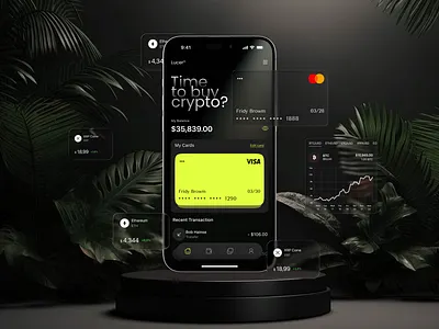 Crypto tech 3d animation branding graphic design logo motion graphics ui