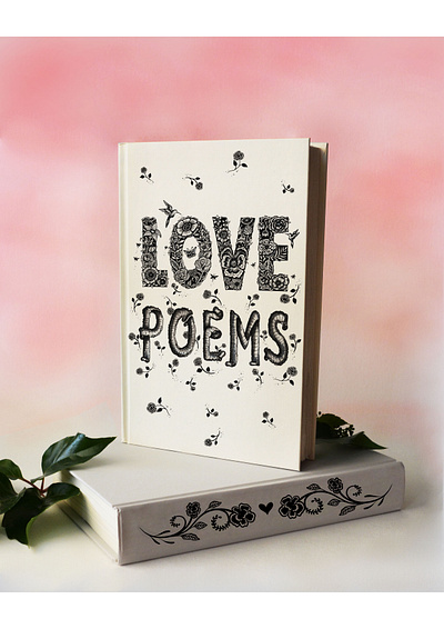LOVE POEMS art book art book cover drawing graphic design handmade illustration logo love nature pen and ink poem typography