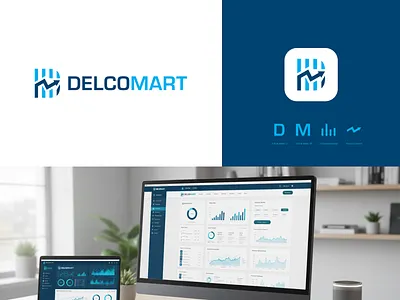 Digital Marketing Logo Design brand identity branding chart d letter logo design digital marketing growth icon logo design logo mark logos modern symbol