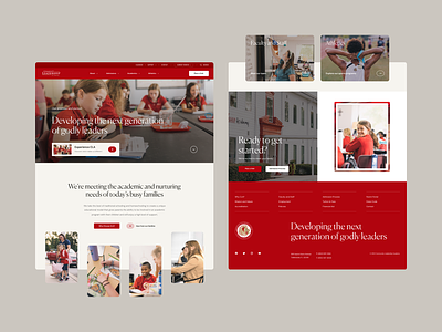 Community Leadership Academy academy design education homepage interface school ui web website