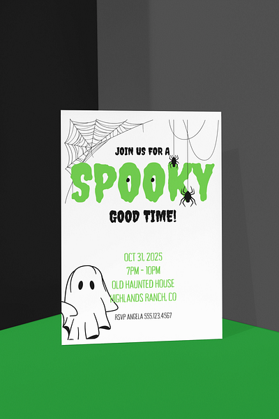 Halloween Party Invitation ghost halloween invitation spooky