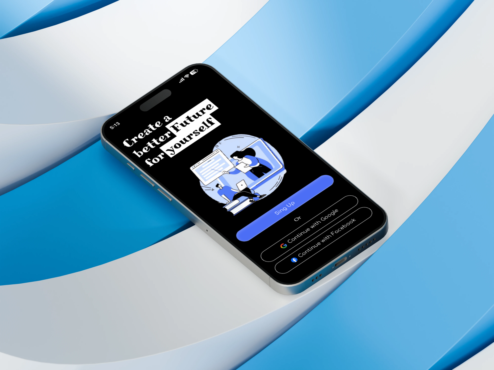 Online Course App UI 3d animation branding course graphic design learning logo motion graphics online course online course app ui