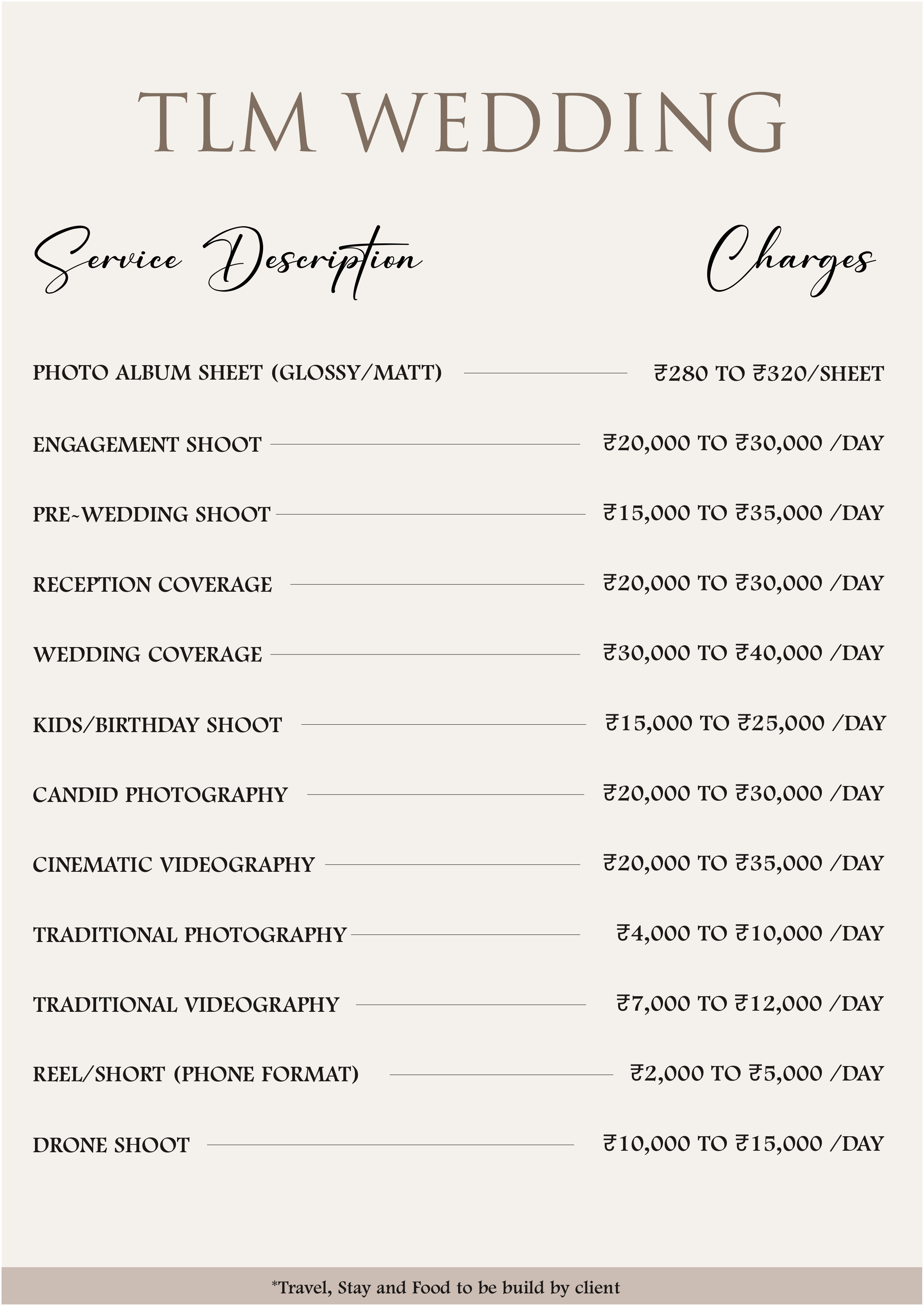 TLM Wedding Brochure Design by Devinder Singh on Dribbble