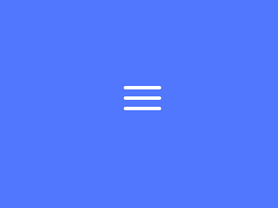 Day 110 - Menu to Close Morph animation graphic design hamburger interactiondesign menu menuanimation microinteractions mobile motion graphics ui
