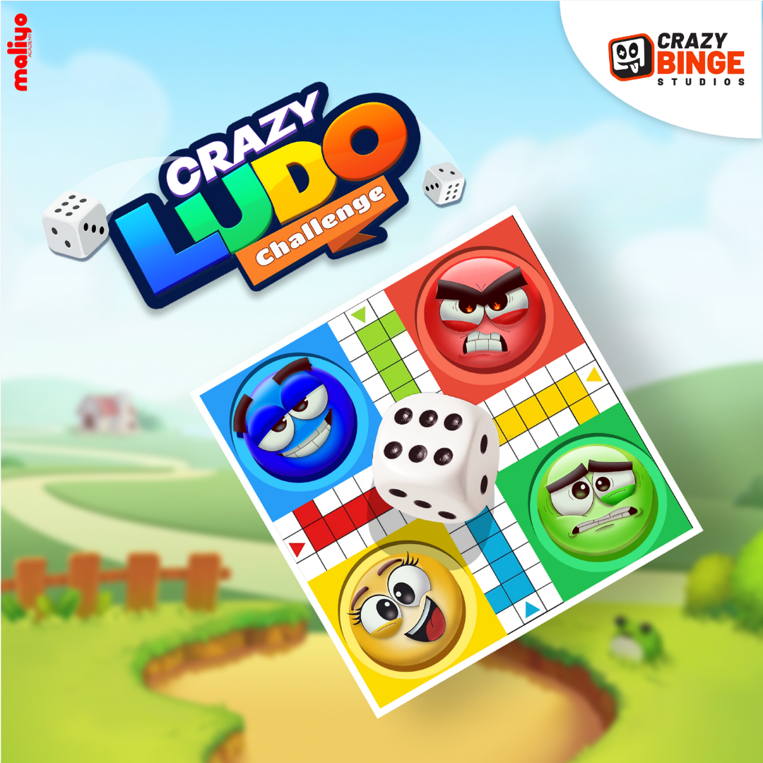 Crazy Ludo Game | Logo Design & Icon 2d appstoreicon banner boardgame game gameart gameartist gamedesign gameicon gameui gameux logo ludo mobilegame ui ux