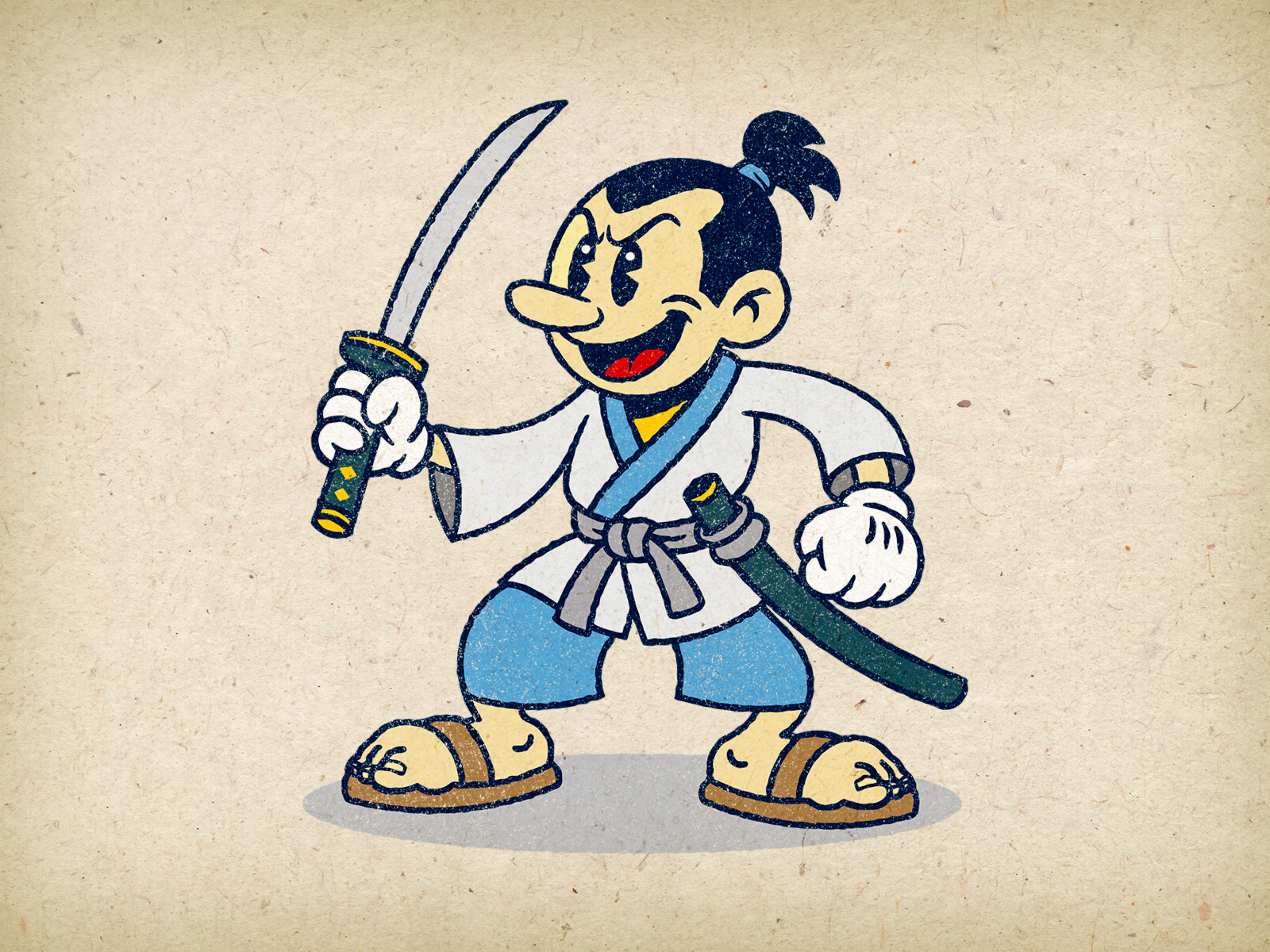 Example of Retro Characters With A Unique Touch.