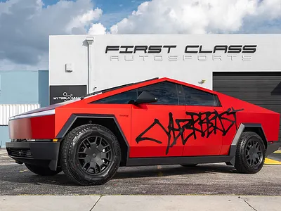 Wrap Design for Cybertruck cybertuck design graphic design tesla warp design wrap design for cybertruck