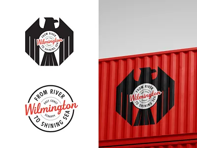 Wilmington Badge badge east coast river sea sea hawk wilmington