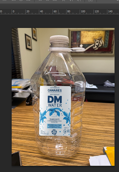 DM Water Label & Packaging design vector
