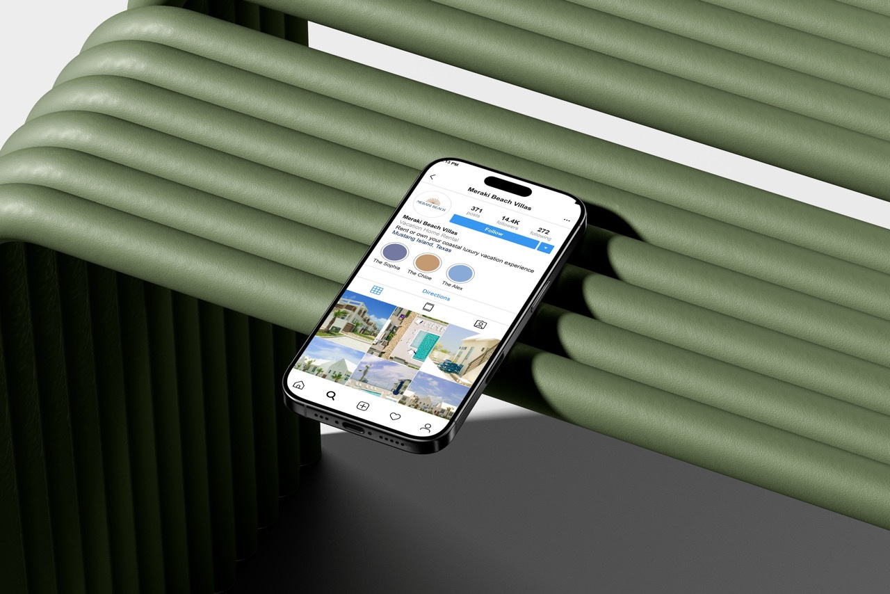 Meraki Beach Rebrand: Social Media Management brand photography branding engagement instagram logo design photography rebrand social media social media management