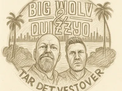 Big Wolv & Quizzyo - Tar Det Vestover branding design drawing graphic design hip hop illustration music vector westcoast
