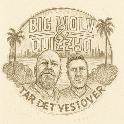 Big Wolv & Quizzyo - Tar Det Vestover branding design drawing graphic design hip hop illustration music vector westcoast