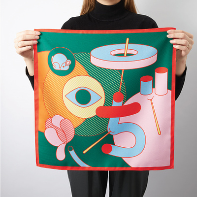 Karuta : Furoshiki illustration and typeface design branding clothes colorful fabric furoshiki graphic design illustration japan japanese pattern typography