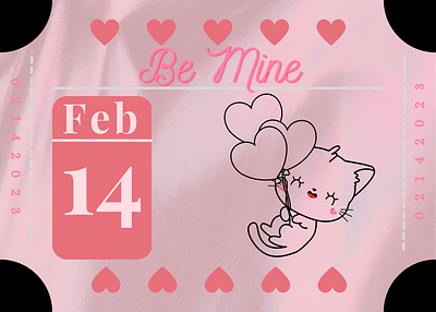 Valentines day card card design graphic design greeting card illustration mockup valentines day
