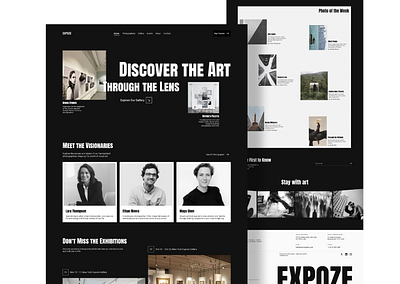 A Minimalistic Gallery Experience – Expoze Website