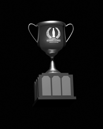 Coca Cola Market Street Challenge 3d augmented reality blender branding coca cola render trophy ui ux