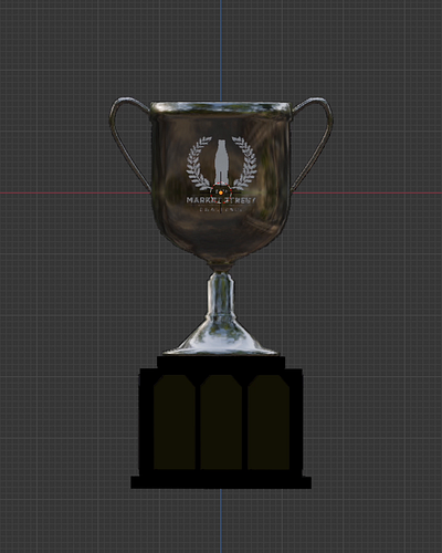 BTS | Coca Cola Corporate Challenge 3d animation blender branding trophy ui ux