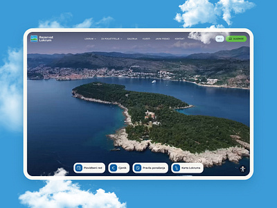 Lokrum Island Website Redesign brandidentity creativedirection dubrovnik interactivemap lokrum ui uiux ux webdesign