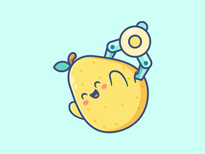 Claw Pear branding cartoon character cute cute logo fruit graphic design illustration logo pear ui
