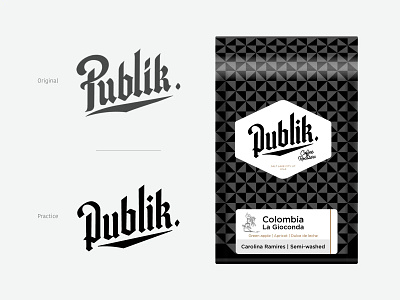 Publik branding design illustration illustrator letter lettering letters logo vector