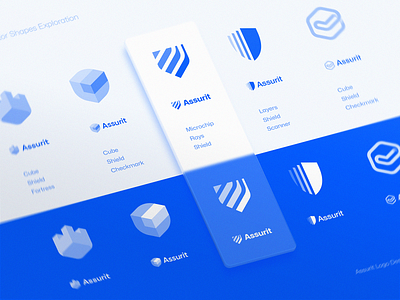 Assurit Draft Vector Logo Shapes ai antivirus blockchain branding crypto cybersecurity gradient icon identity lepisov lettering logo security shield web3