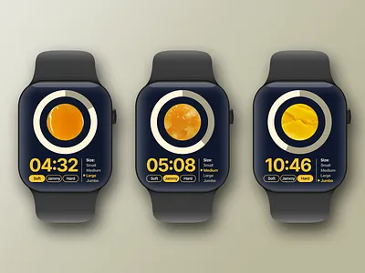 Egg Timer Apple Watch Concept: Daily UI #014 apple watch concept design daily ui minimal ui product design smartwatch timer app ui design ux design watch app