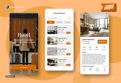 Hotel booking app design ui ux