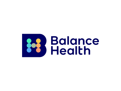 Balance Health, healthtech company logo design monogram ai artificial intelligence b balance data driven insights h health health technology healthcare healthtech human centered care letter mark monogram logo logo design medical medicine medtech personalized wellness support smart diagnostics technology