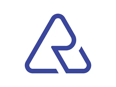 Letter R Rounded Triangle Logo for sale agent app banking benefit buy for sale letter r logo management premade profit properties purchase ready made real estate realty rounded software success triangle