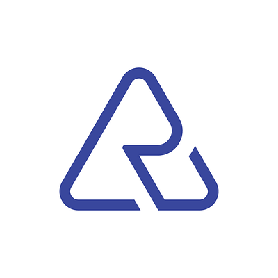 Letter R Rounded Triangle Logo for sale agent app banking benefit buy for sale letter r logo management premade profit properties purchase ready made real estate realty rounded software success triangle