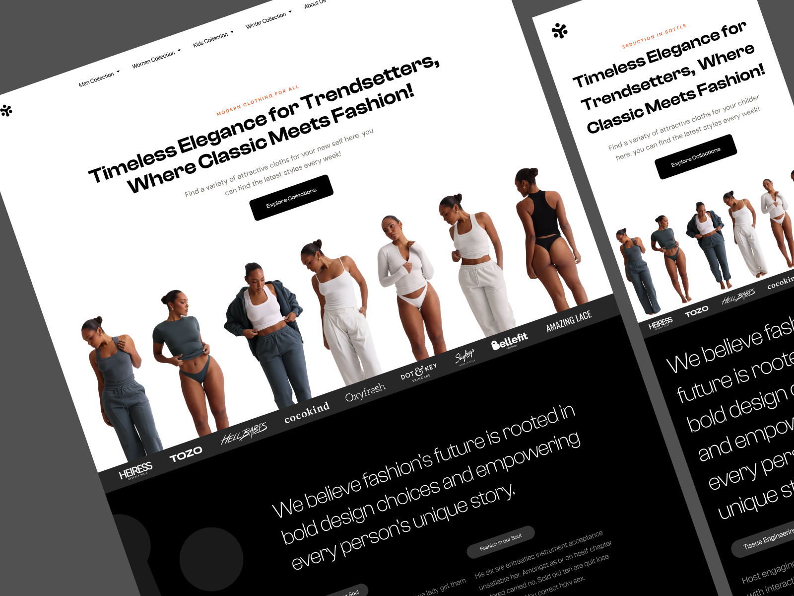 Example of Fashion Clothing Ecommerce Website Design