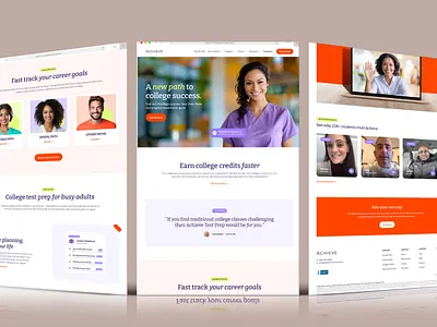 ACHIEVE Education Firm Website Design figma graphic design ui ux web design website website design