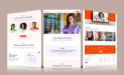 ACHIEVE Education Firm Website Design figma graphic design ui ux web design website website design