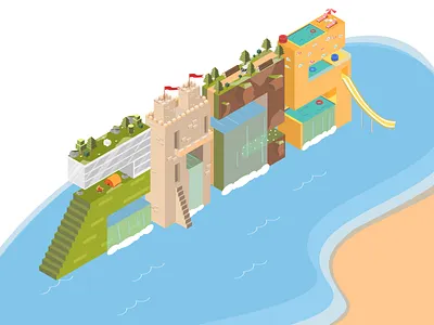 Isometric graphic design illustration isometric