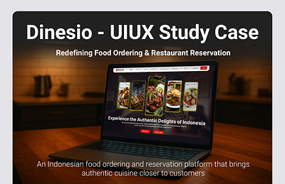 Food Ordering & Reservation Web Design - UIUX Study Case food delivery reservation restaurant ui uiux uiux study case web design