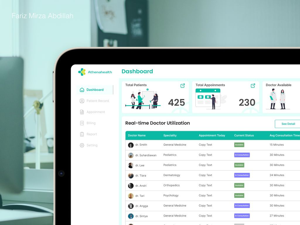 Hospital Service Management System by Fariz Mirza Abdillah on Dribbble