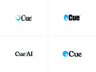 Cue visual exploration 2000s ai app icon brand branding cue graphic design logo