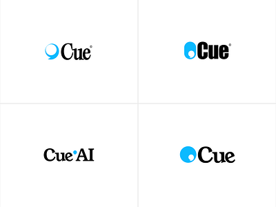 Cue visual exploration 2000s ai app icon brand branding cue graphic design logo