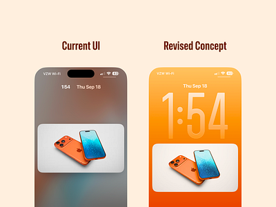 iOS 26 Lock Screen Clock and Thumbnail Interaction Concept animation clock concept dave2d dynamic feature gradient ios ios 26 iphone loop tech text thumbnail ui ux video youtube