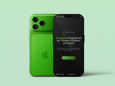 NeuroSpark — Responsive Design Exploration 📱 app branding iphone17 landing page ui ux
