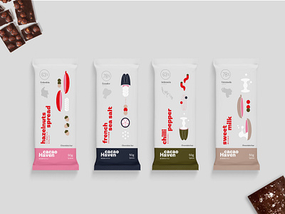 Cacao Haven bar brand identity branding cacao chocolate colorful design food graphic design pack design packaging visual identity